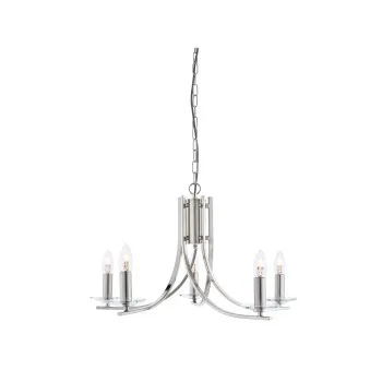 Searchlight Ascona ezüst csillár (SL-4165-5SS) E14 5 izzós IP20