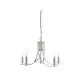 Searchlight ASCONA ezüst csillár (SL-4165-5SS) E14 5 izzós