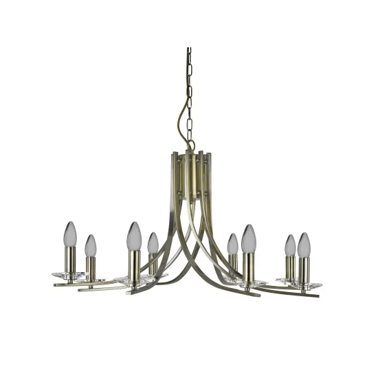 Searchlight Ascona sárgaréz csillár (SL-4168-8AB) E14 8 izzós IP20