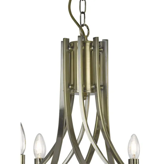 Searchlight Ascona sárgaréz csillár (SL-4168-8AB) E14 8 izzós IP20