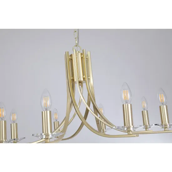 Searchlight Ascona sárgaréz csillár (SL-4168-8SB) E14 8 izzós IP20