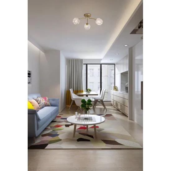 Searchlight Astral arany mennyezeti lámpa (SL-11523-3GO) G9 3 izzós IP20