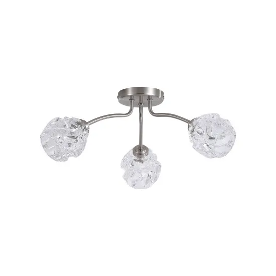 Searchlight Astral nikkel mennyezeti lámpa (SL-11523-3SN) G9 3 izzós IP20