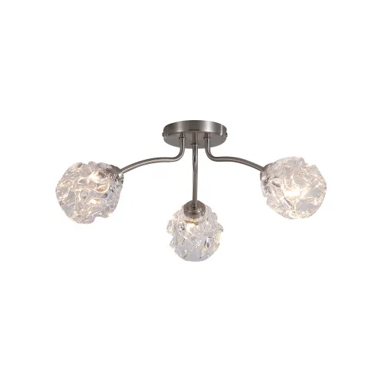 Searchlight Astral nikkel mennyezeti lámpa (SL-11523-3SN) G9 3 izzós IP20