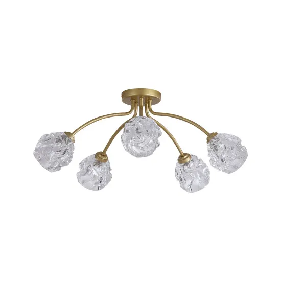 Searchlight Astral arany mennyezeti lámpa (SL-11525-5GO) G9 5 izzós IP20