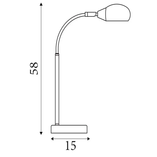 Searchlight Astro fehér asztali lámpa (SL-3086-1WH) E14 1 izzós IP20
