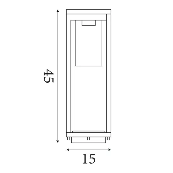 Searchlight Atlanta fekete kültéri állólámpa (SL-28731-450) E27 1 izzós IP44
