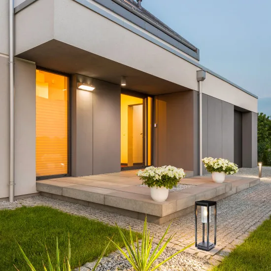 Searchlight Atlanta fekete kültéri állólámpa (SL-28731-450) E27 1 izzós IP44