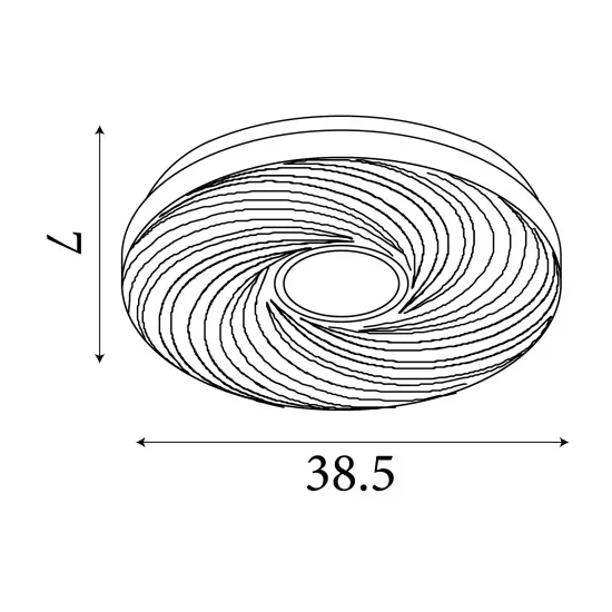 Searchlight Aura fehér LED mennyezeti lámpa (SL-97010-39WH) LED 1 izzós IP20