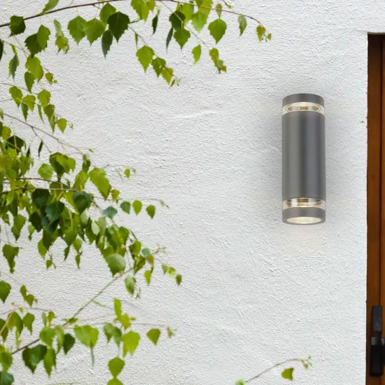 Searchlight Austin szürke kültéri falikar (SL-61100GY) GU10 2 izzós IP44