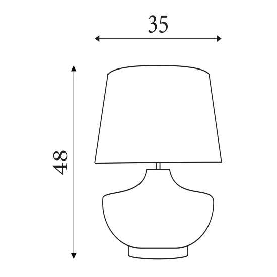 Searchlight Avaya barna asztali lámpa (SL-44210AB) E27 1 izzós IP20
