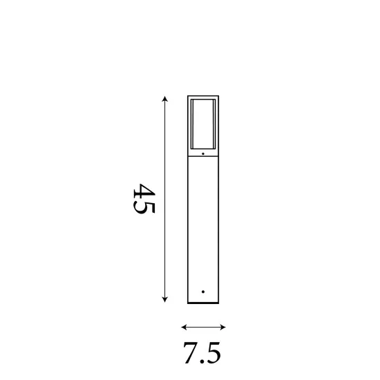 Searchlight Avenue fekete kültéri állólámpa (SL-91251-450) GU10 1 izzós IP44