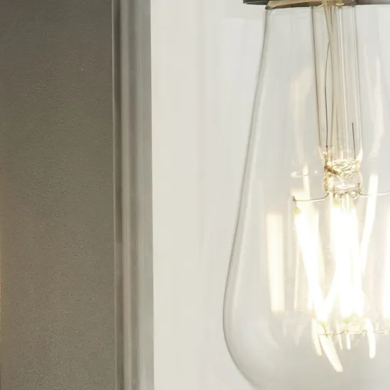 Searchlight Bakerloo fekete mozgásérzékelős kültéri falikar (SL-8631BK) E27 1 izzós IP44