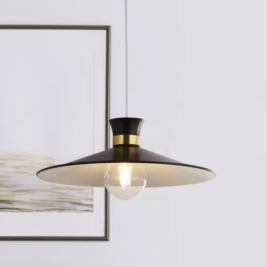 Searchlight Balham fekete függesztett lámpa (SL-601891BK) E27 1 izzós IP20