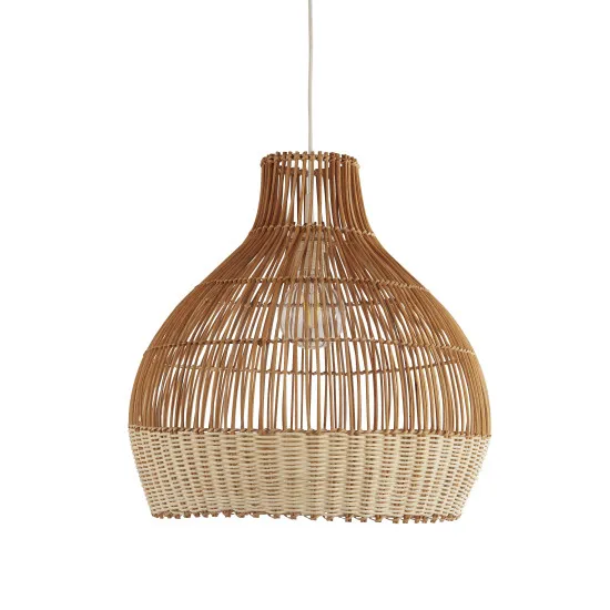 Searchlight Bali fekete-natúr függesztett lámpa (SL-7869CW) E27 1 izzós IP20