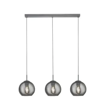 Searchlight Balls króm-füstszínű függesztett lámpa (SL-1033-3SM) E14 1 izzós IP20