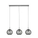 Searchlight Balls króm-füstszínű függesztett lámpa (SL-1033-3SM) E14 1 izzós IP20
