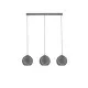 Searchlight Balls króm-füstszínű függesztett lámpa (SL-1623-3SM) E27 3 izzós IP20
