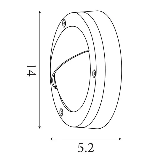 Searchlight Bangor fekete LED kültéri fali lámpa (SL-8744BK) LED 1 izzós IP54