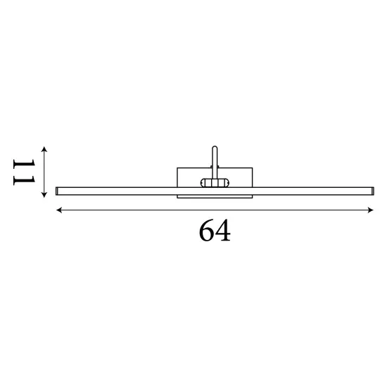 Searchlight PICTURE LIGHTS ezüst LED képvilágító (SL-2982-81SS) LED 1 izzós