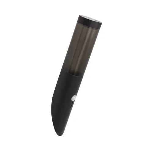 Searchlight Batton fekete-füstszínű mozgásérzékelős kültéri falikar (SL-93901BK-PIR) E27 1 izzós IP44