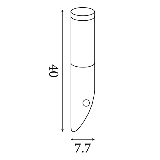 Searchlight Batton fekete-füstszínű mozgásérzékelős kültéri falikar (SL-93901BK-PIR) E27 1 izzós IP44