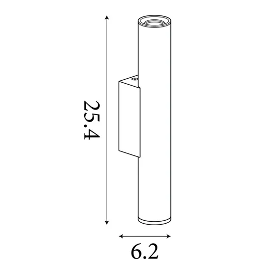 Searchlight Beacon kávébarna falikar (SL-28125LT) GU10 2 izzós IP20