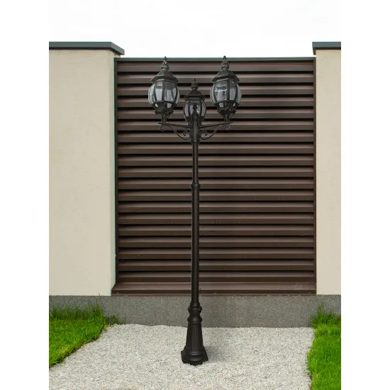 Searchlight Bel Aire fekete kültéri állólámpa (SL-7173-3) E27 3 izzós IP23