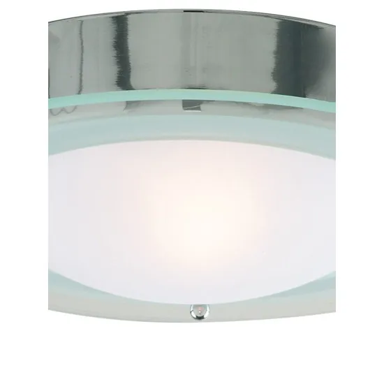 Searchlight Belfast króm fürdőszobai mennyezeti lámpa (SL-3108CC) E14 1 izzós IP44