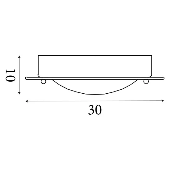 Searchlight Belfast króm fürdőszobai mennyezeti lámpa (SL-3108CC) E14 1 izzós IP44