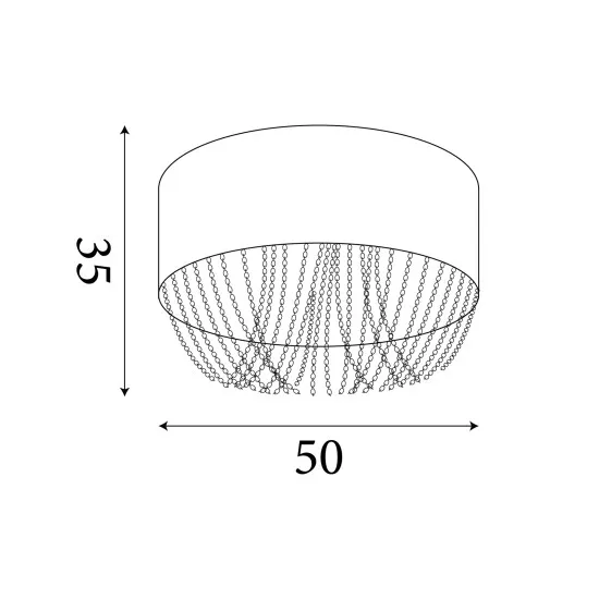 Searchlight Bellano króm mennyezeti lámpa (SL-62615-5CC) G9 5 izzós IP20