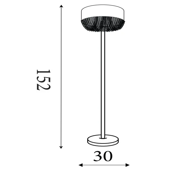Searchlight Bellano króm állólámpa (SL-62618CC) E27 1 izzós IP20