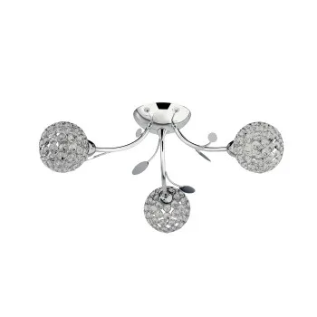 Searchlight Bellis II króm mennyezeti lámpa (SL-6573-3CC) G9 3 izzós IP20