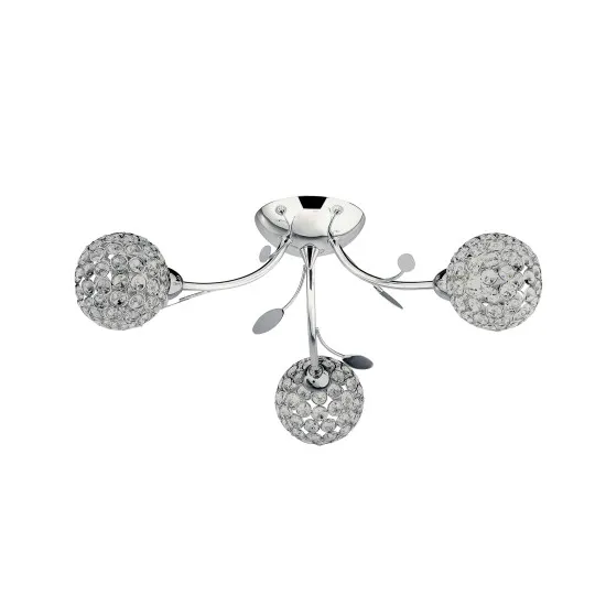 Searchlight Bellis II króm mennyezeti lámpa (SL-6573-3CC) G9 3 izzós IP20