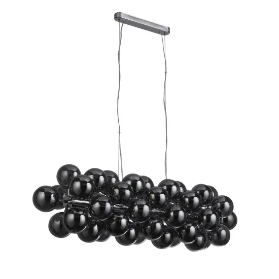 Searchlight Berry króm-füstszínű függesztett lámpa (SL-52131-25SM) G9 25 izzós IP20