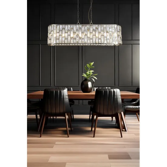 Searchlight Bijou sárgaréz-pezsgő függesztett lámpa (SL-65818-8AB) E14 8 izzós IP20