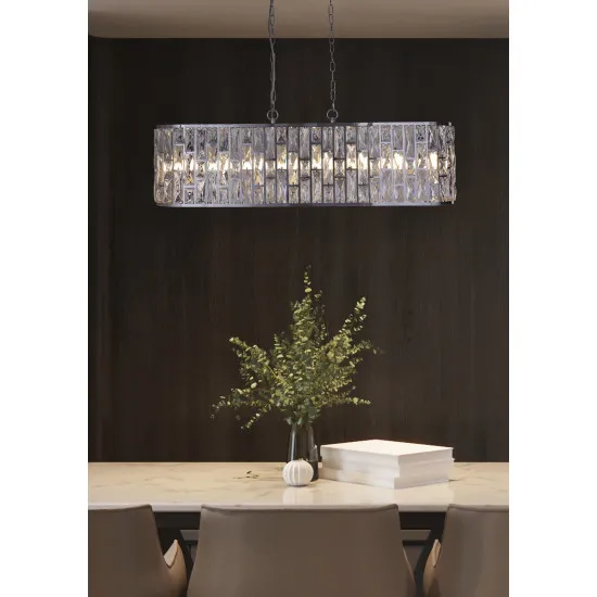 Searchlight Bijou króm-átlátszó függesztett lámpa (SL-65818-8CC) E14 8 izzós IP20