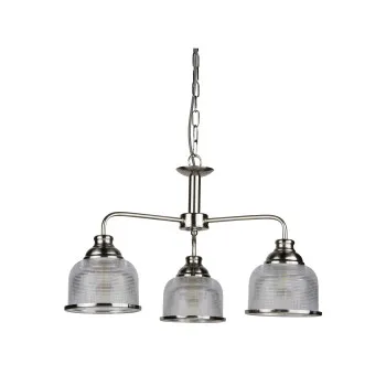 Searchlight Bistro II ezüst csillár (SL-1683-3SS) E27 3 izzós IP20