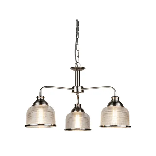 Searchlight Bistro II ezüst csillár (SL-1683-3SS) E27 3 izzós IP20