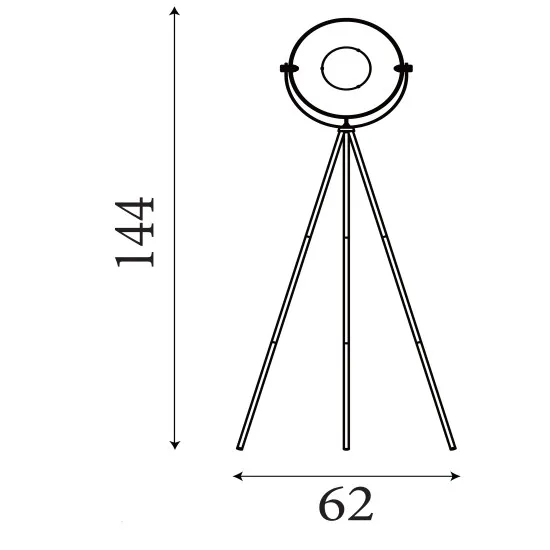 Searchlight Blink fekete-arany állólámpa (SL-8022BK) E27 1 izzós IP20