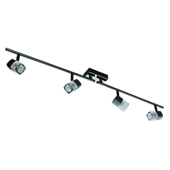 Searchlight Blocs fekete mennyezeti spotlámpa (SL-9884BC) G9 4 izzós IP20