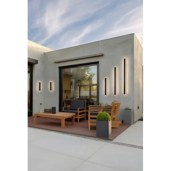 Searchlight Bordo fekete-fehér LED kültéri fali lámpa (SL-88711-300) LED 1 izzós IP65