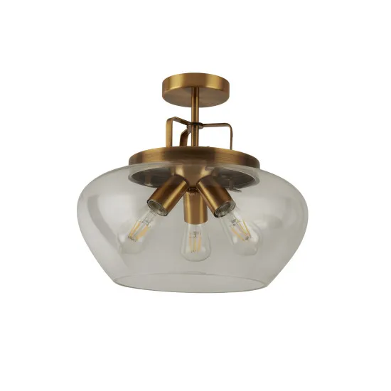 Searchlight Boule bronz mennyezeti lámpa (SL-8973-3BZ) E27 3 izzós IP20