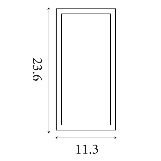 Searchlight Box II ezüst-átlátszó kültéri fali lámpa (SL-90151SI) E27 1 izzós IP44