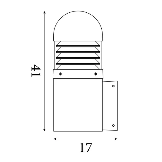 Searchlight Bronx fekete kültéri falikar (SL-7899BK) E27 1 izzós IP65