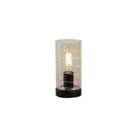 Searchlight Broughton borostyán asztali lámpa (SL-82329AM) E27 1 izzós IP20