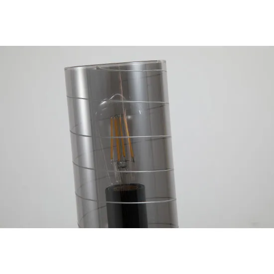 Searchlight Broughton füstszínű asztali lámpa (SL-82329SM) E27 1 izzós IP20