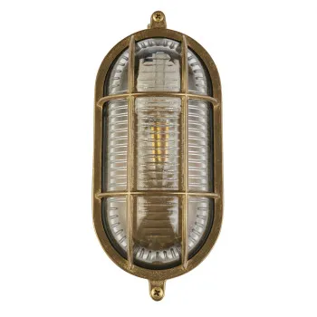 Searchlight Bulkhead sárgaréz kültéri fali/mennyezeti lámpa (SL-20361PB) E27 1 izzós IP64