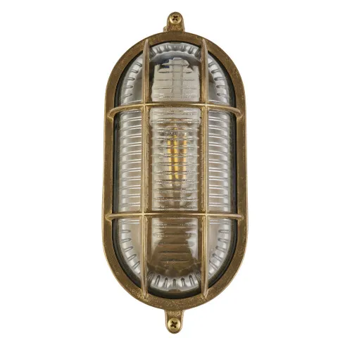 Searchlight Bulkhead sárgaréz kültéri fali/mennyezeti lámpa (SL-20361PB) E27 1 izzós IP64