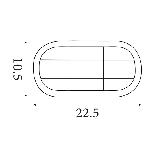 Searchlight Bulkhead sárgaréz kültéri fali/mennyezeti lámpa (SL-20361PB) E27 1 izzós IP64